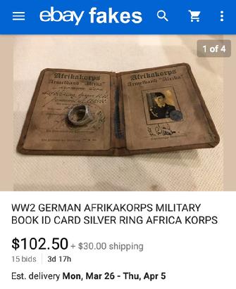 Fake Nazi ID's