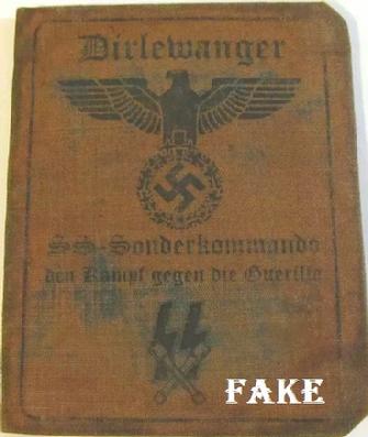 Fake Nazi Passbook, Nazi ID, German WW2 Fakes, ebay fraud