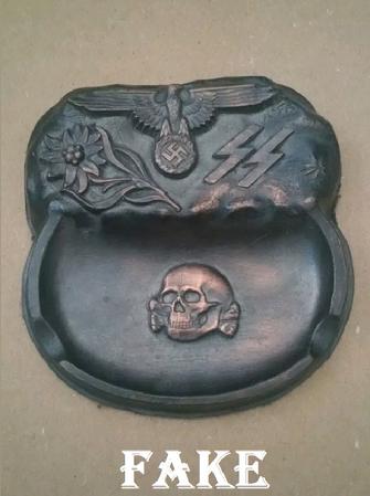 fake nazi ashtray. fake WW2 relics