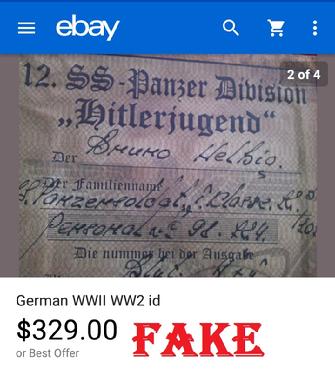 Fake Nazi ID, Fake WW2 German Passbook, Queenmimoza