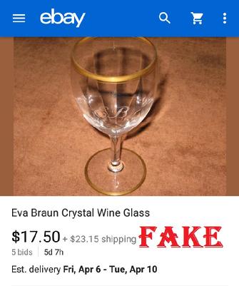Fake eBay Eva Braun Glass