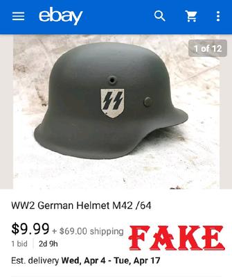 fake nazi SS helmets