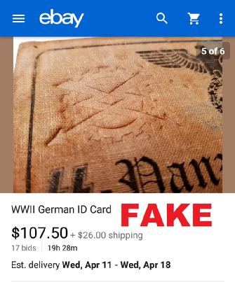 Fake Nazi ID