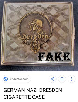 Fake Nazi Cigarette Cases