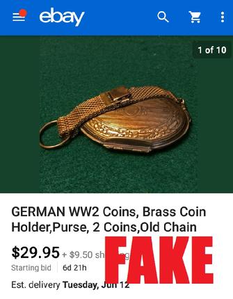 Nazi Coin Holder