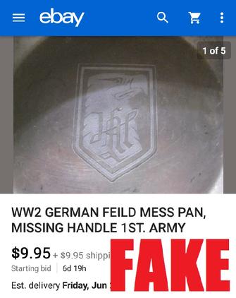 WW2 German Mess Pan