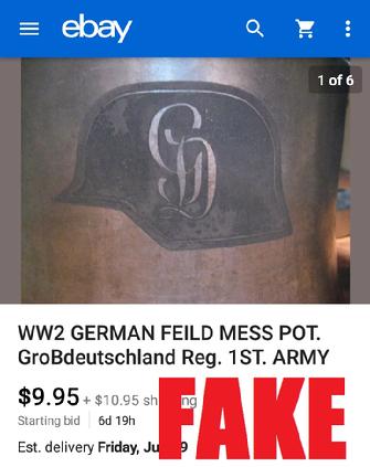 WW2 German Mess Pot