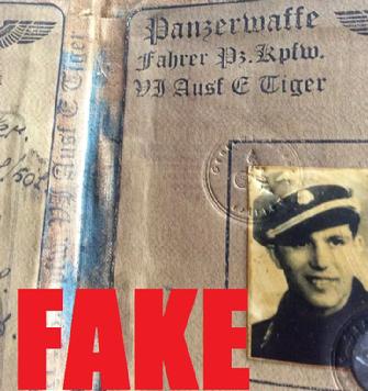 Fake Nazi Passbook, ID, WW2