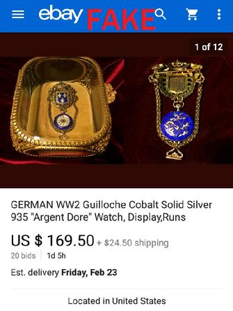 German WW2 Military Longines Pocket Watch