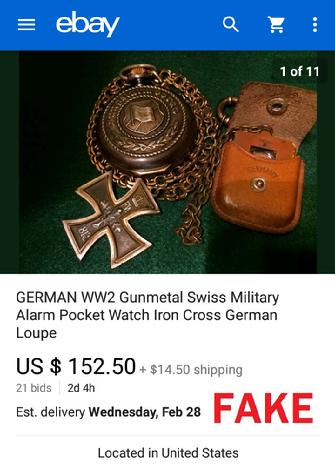 Fake Nazi Pocket Watch