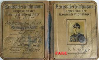 Fake Nazi ID