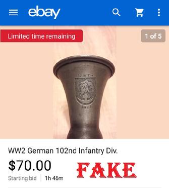 Fake Nazi Goblet