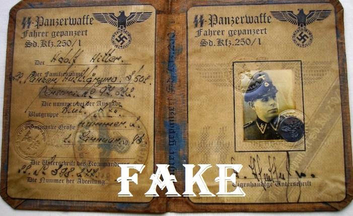 German- elite- Panzerwaffe- faher- gepanzert- id- document