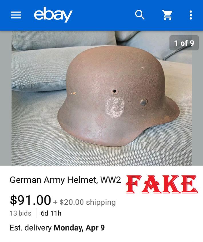 Fake SS Nazi Helmet