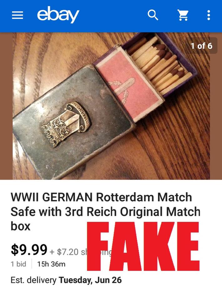 WW2 German Match Box Cover