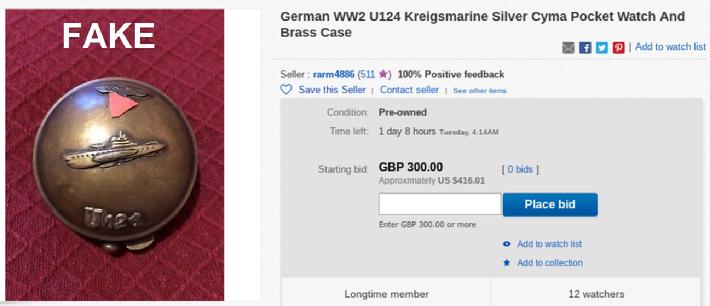 German WW2 Kreigsmarine Silver Cyma Watch