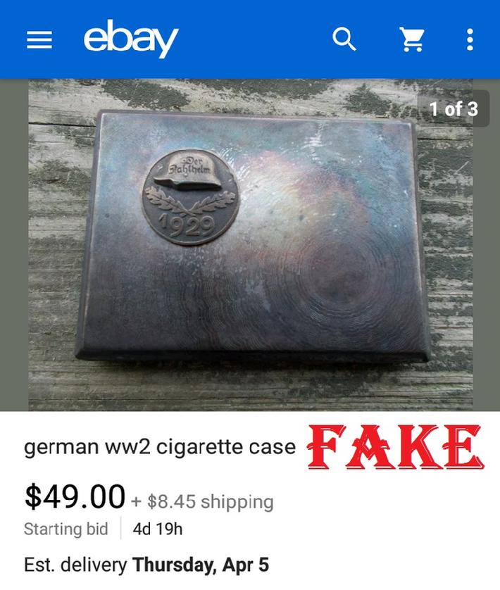 nazi WW2 German Cigarette Case