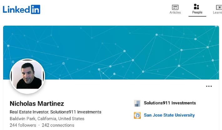 Nicholas Martinez, Solutions 911 Investments